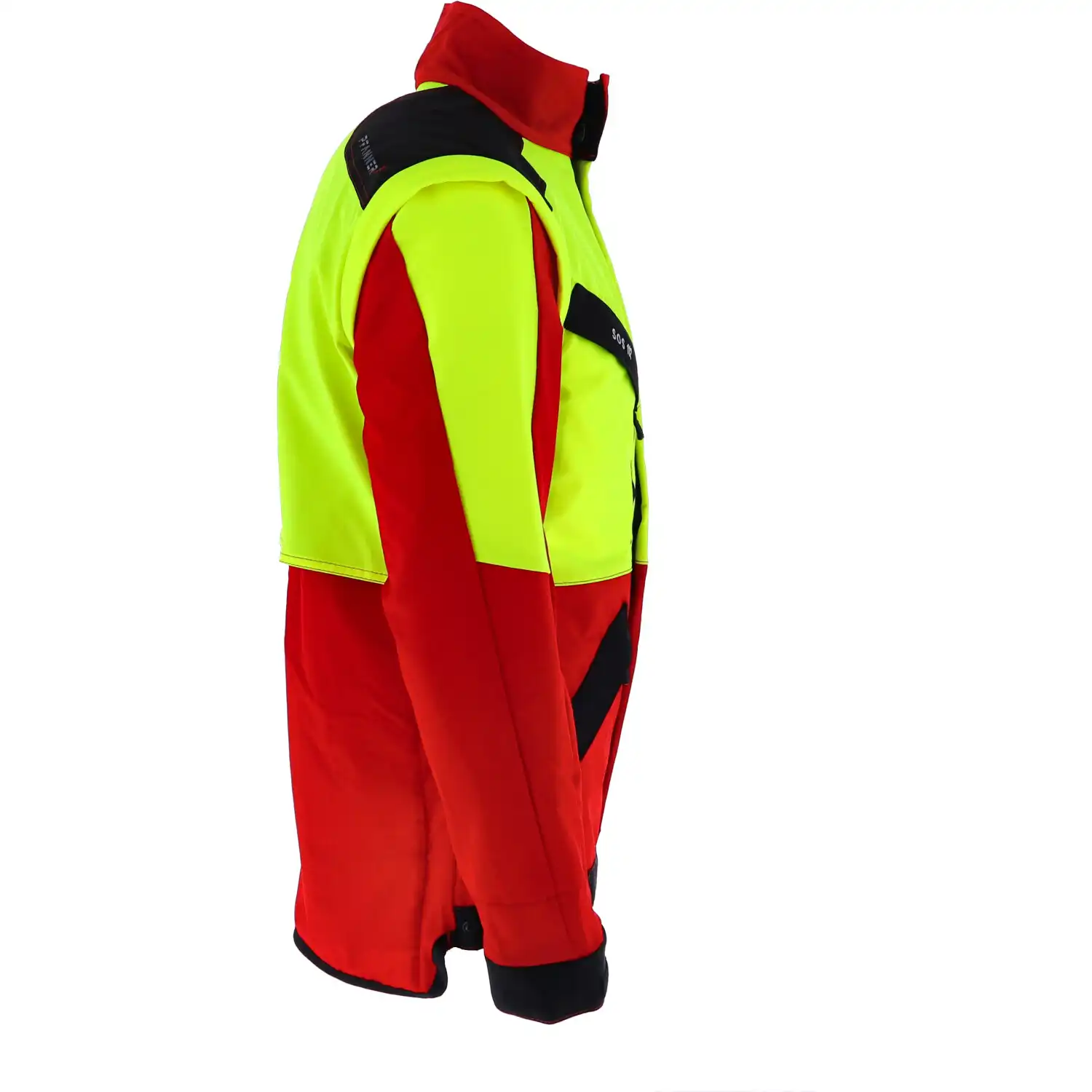Forstjacke "CORDURA" 2-in-1 warngelb in XL - Thumbnail 4