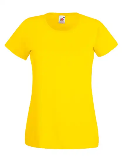 Damen T-Shirt "F288N" 100% Baumwolle Valueweight in yellow, S - Bild 1