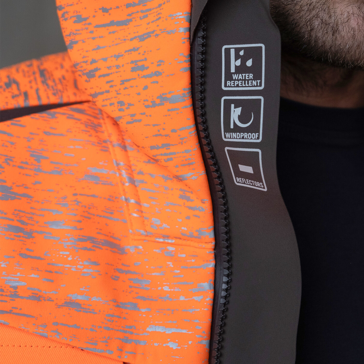 Softshelljacke "ACCELERATE SAFE" in orange/dunkelanthrazit, L - Thumbnail 4