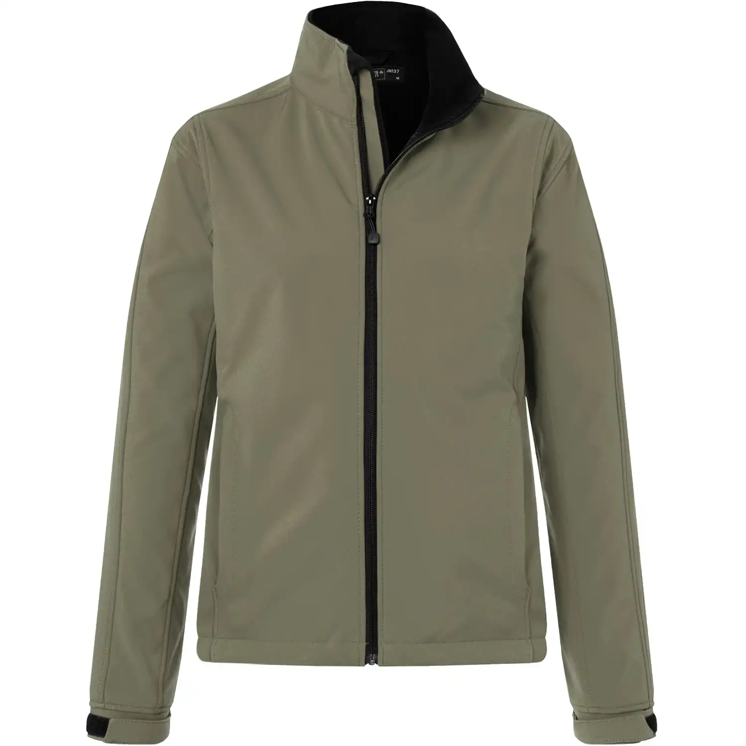 Damen Softshell Jacke in olive, L - Thumbnail 1
