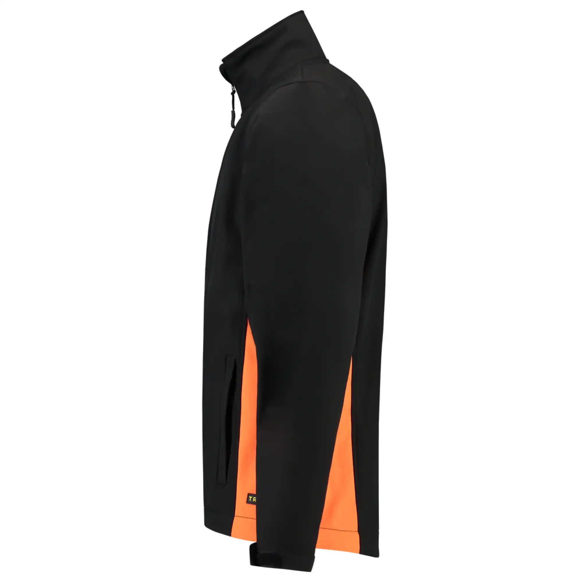 Softshelljacke Bicolor "402002" Workwear in black/orange, XL - Thumbnail 3