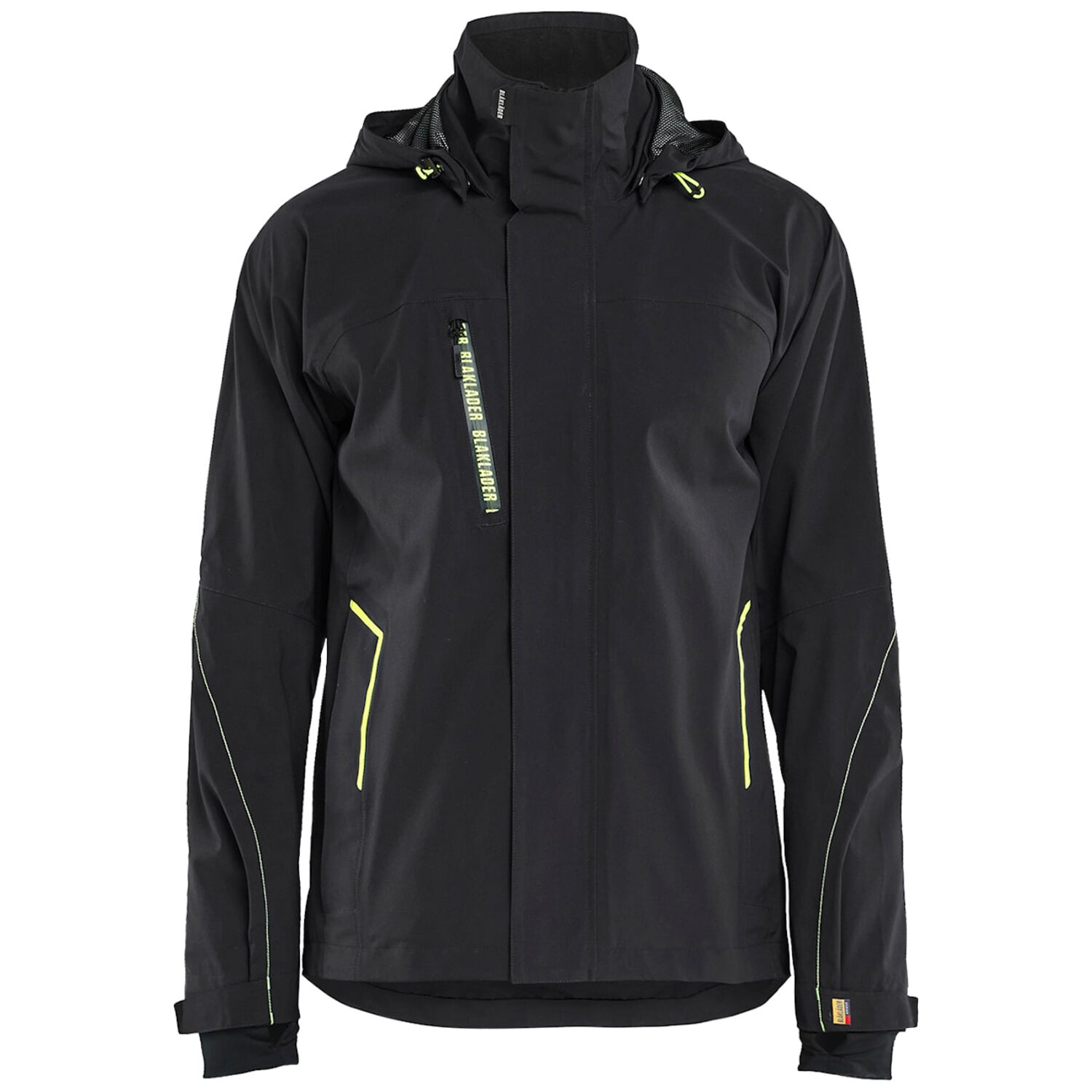 Softshelljacke "4483" in schwarz/gelb, 3XL - Thumbnail 1