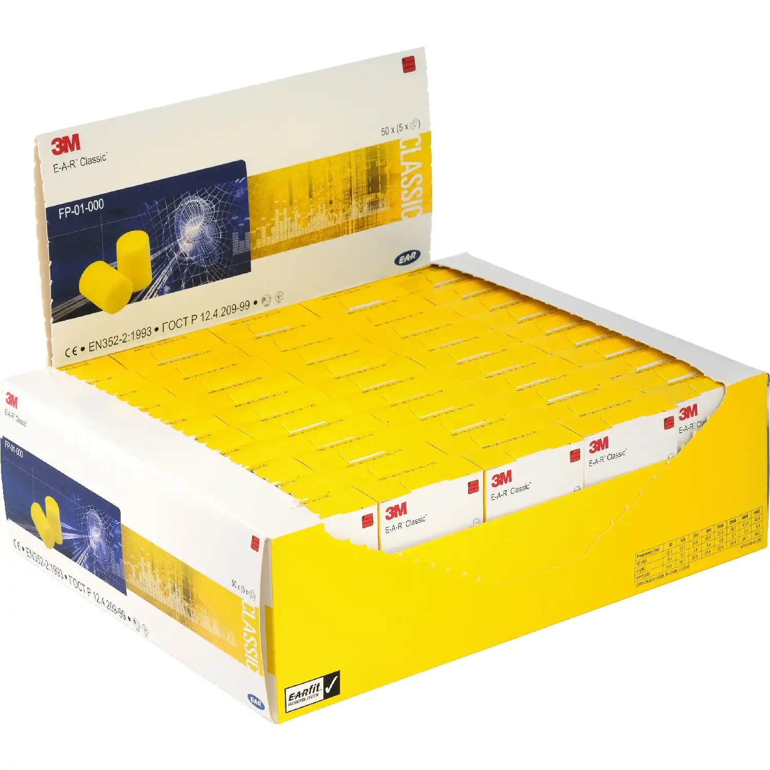 E-A-R™ CLASSIC™ Gehörschutzstöpsel in Taschenpackung | 250 Paar - Thumbnail 2