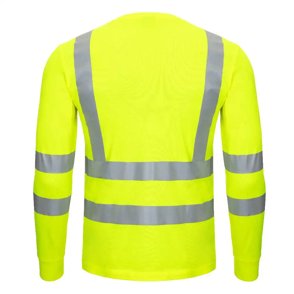 Warnschutz Langarmshirt Kl. 3 "MOTION TEX VIZ" UV-Schutz in gelb, L - Thumbnail 2