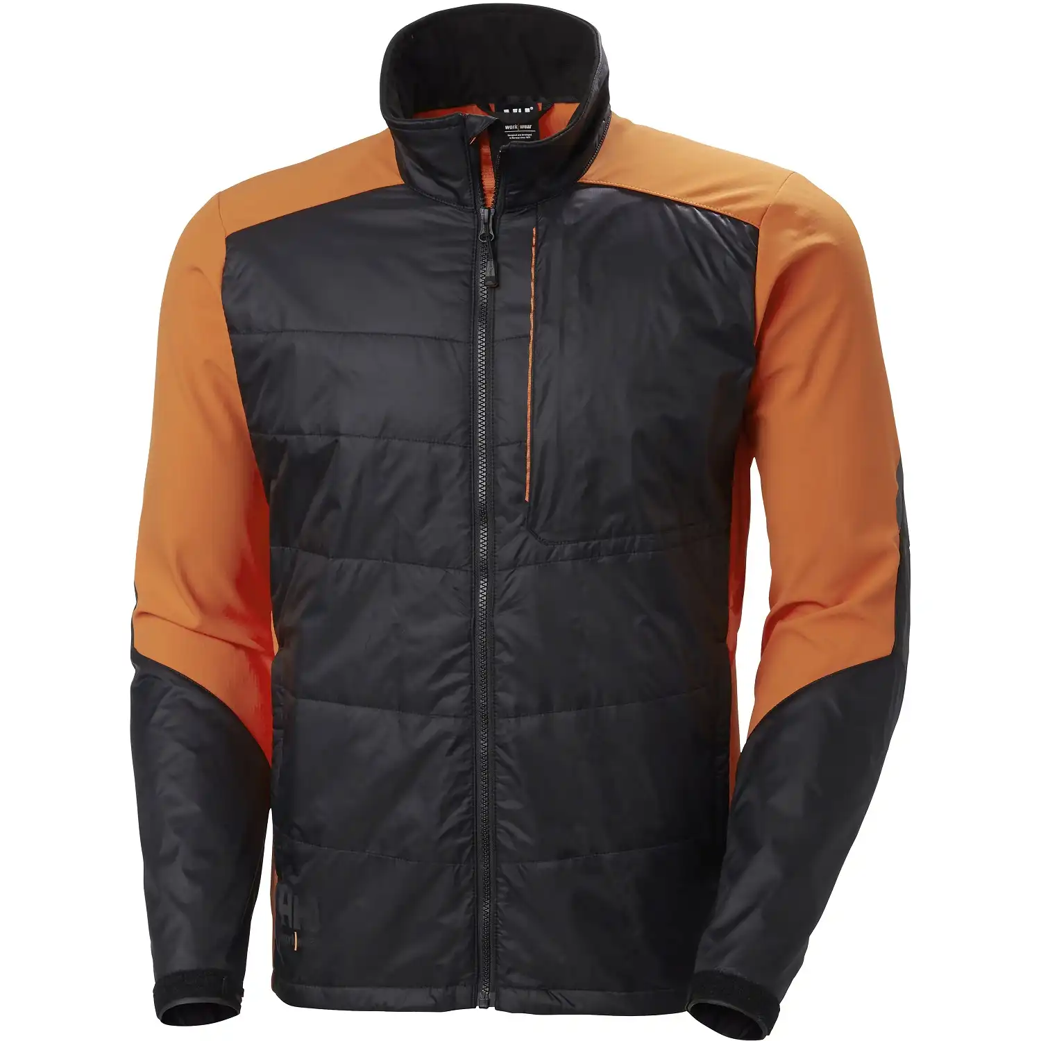 Steppjacke "KENSINGTON" in schwarz/dunkelorange, XS - Thumbnail 1