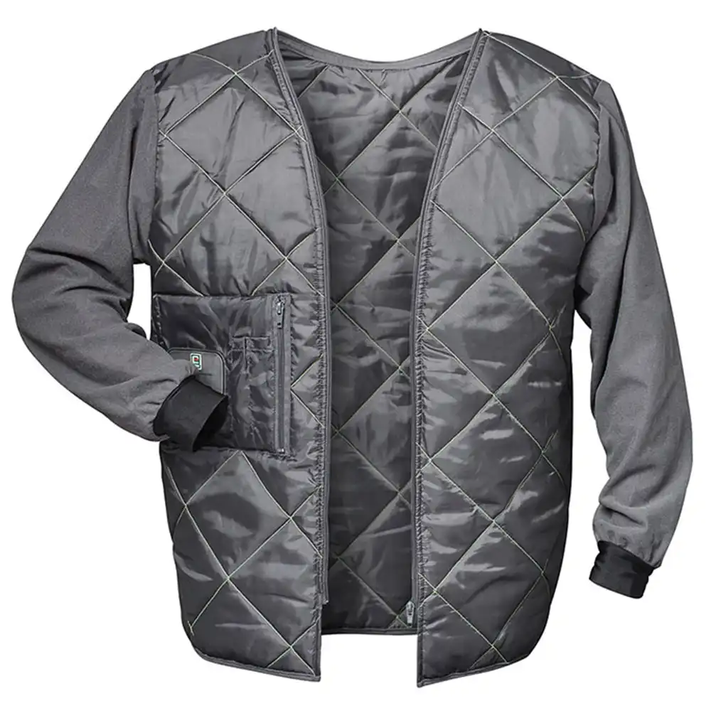 Warnschutz-Winterjacke 2in1 "RUFUS"Gelb/Grau in XL - Thumbnail 2