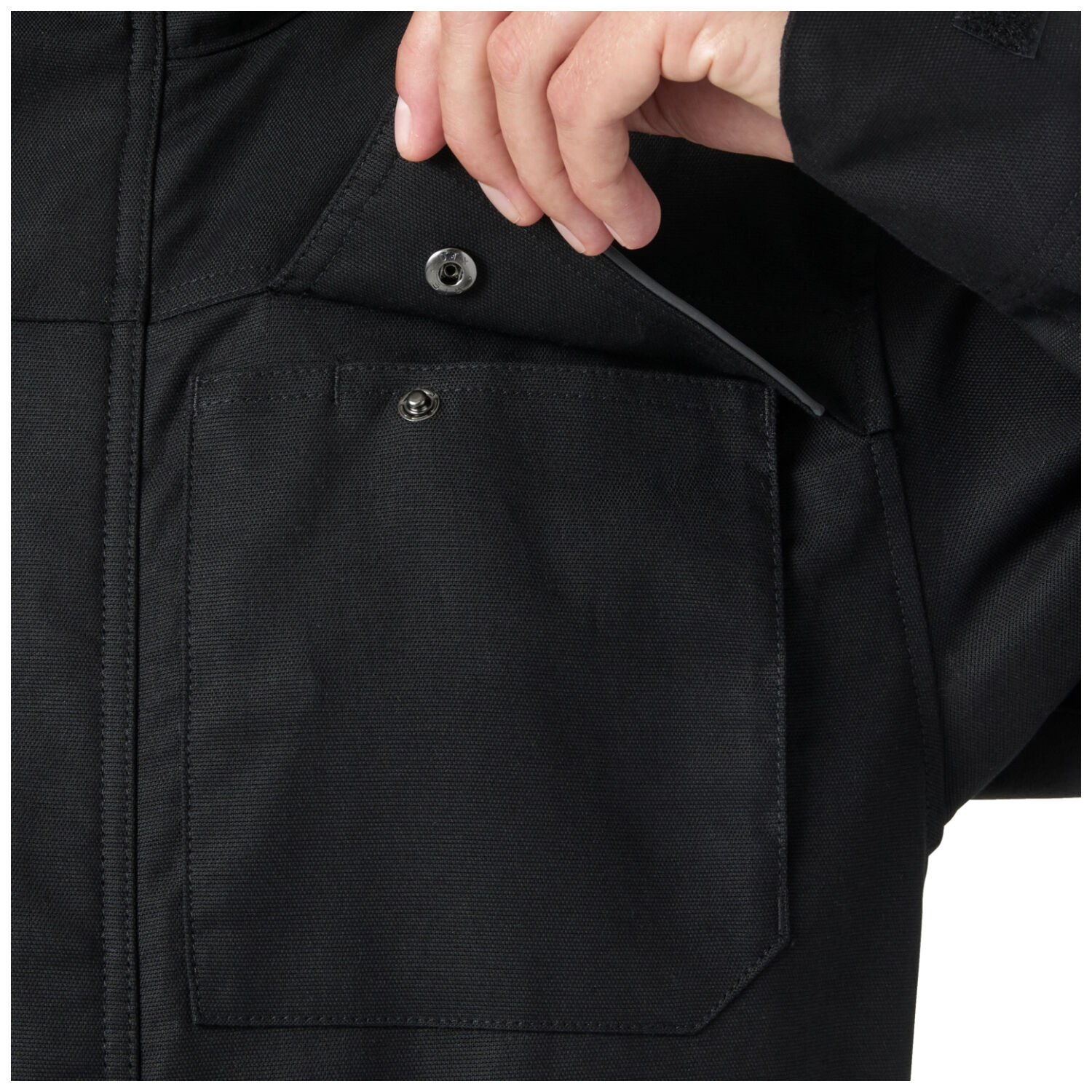 Arbeitsjacke "OXFORD 2.0" in schwarz, XXL - Thumbnail 3