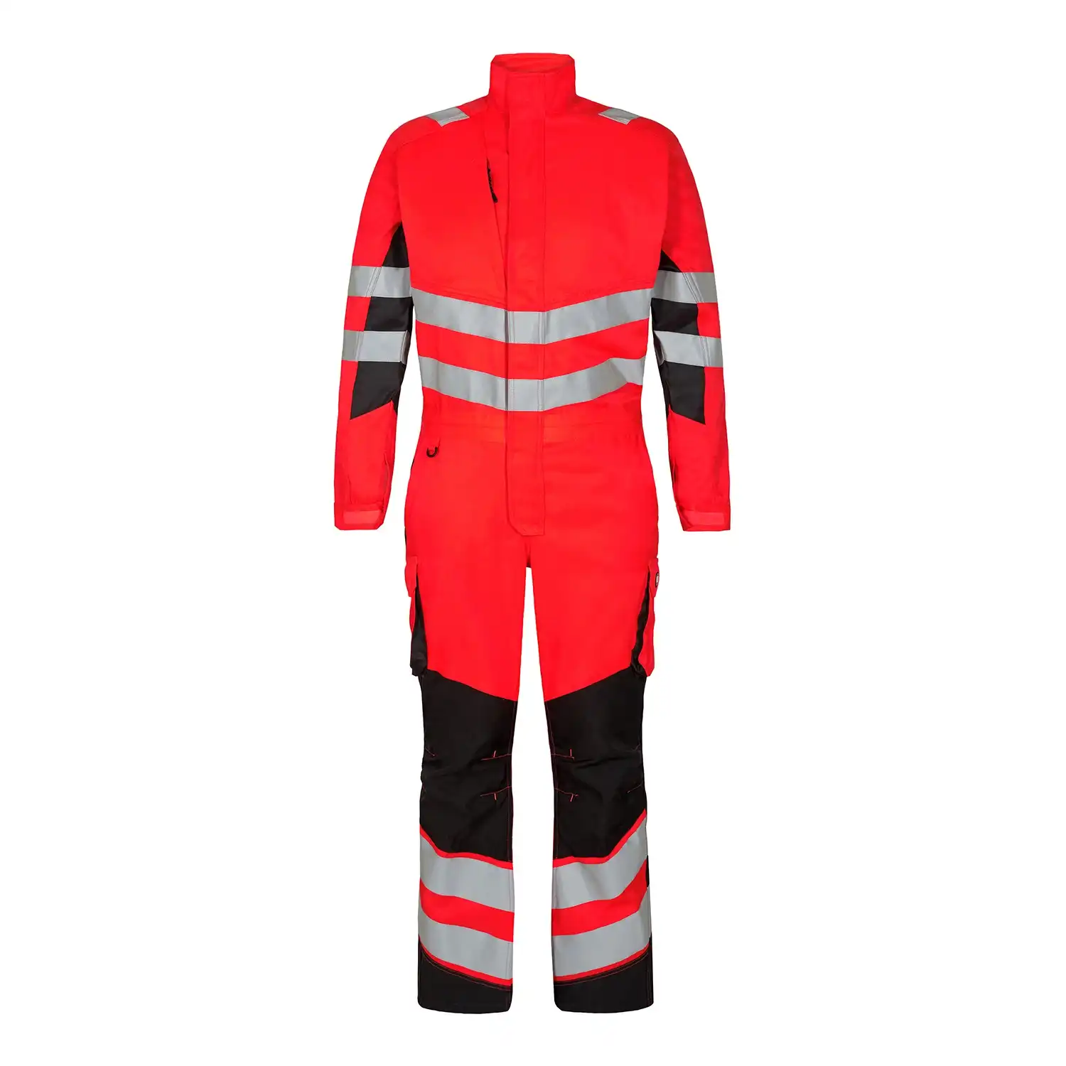 Warnschutz Overall "4545-319" Safety Kl. 3 in rot/schwarz, L - Thumbnail 1