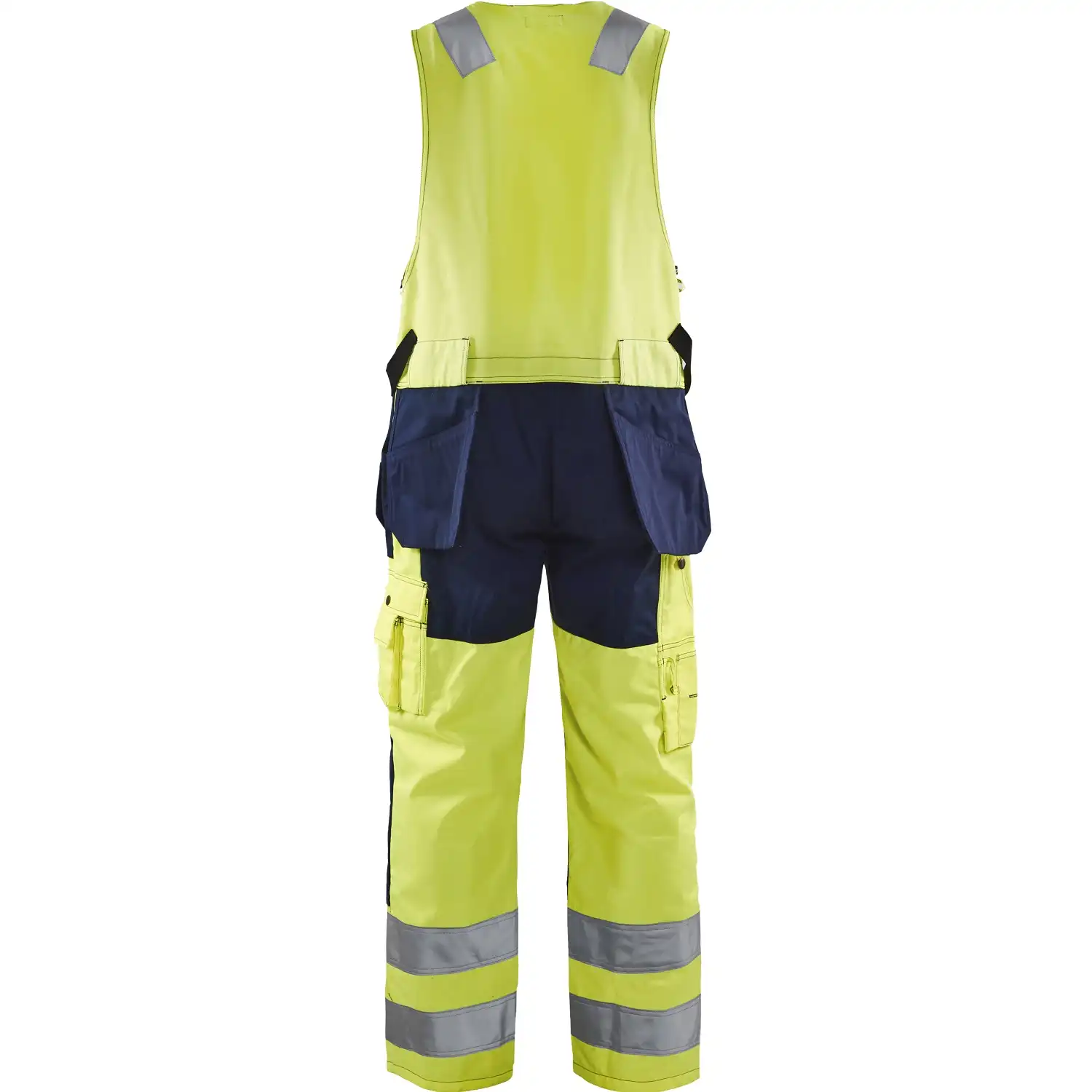 Warnschutz Kombihose "2653" in gelb/marine, C44 - Thumbnail 2