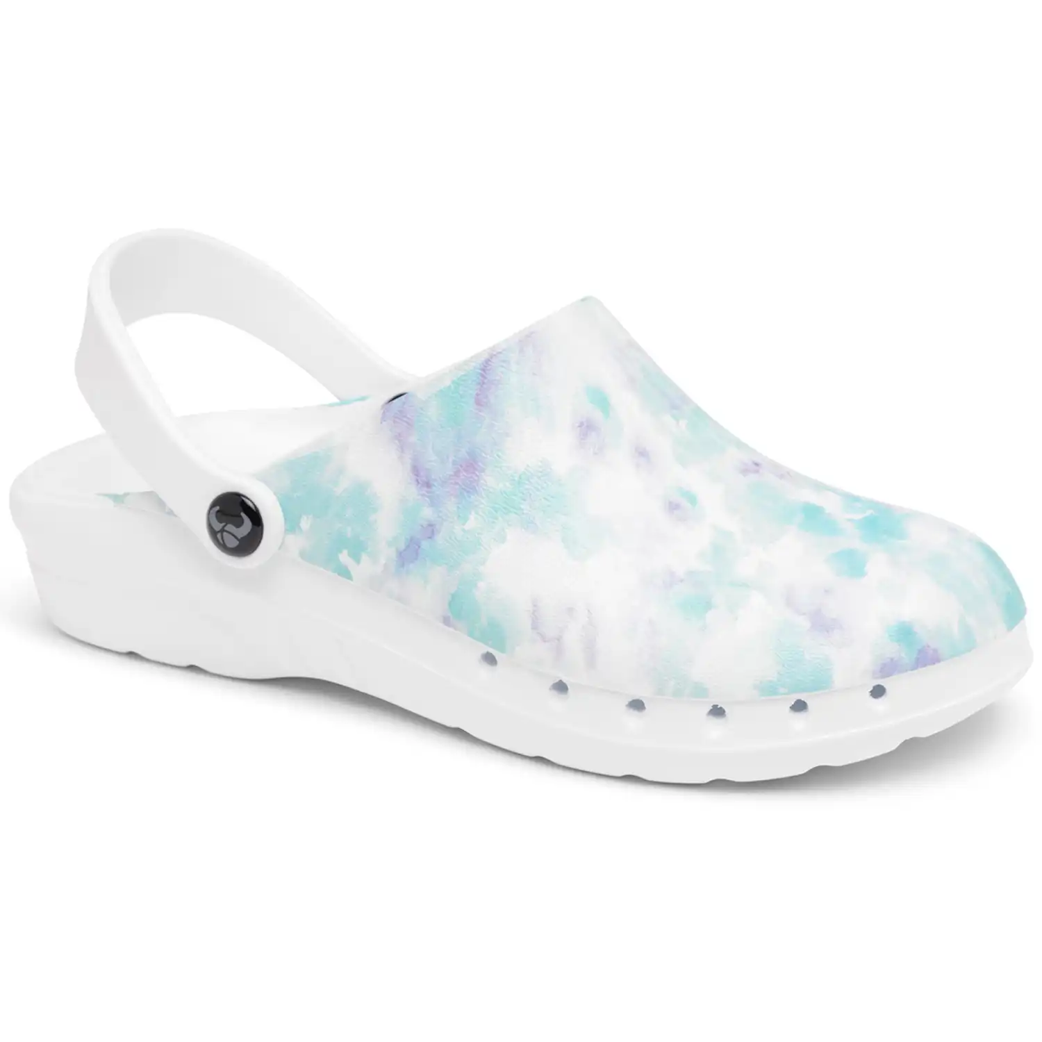 Damen Clogs "ODEN+ PRINT" Water Lower in 41 - Thumbnail 1