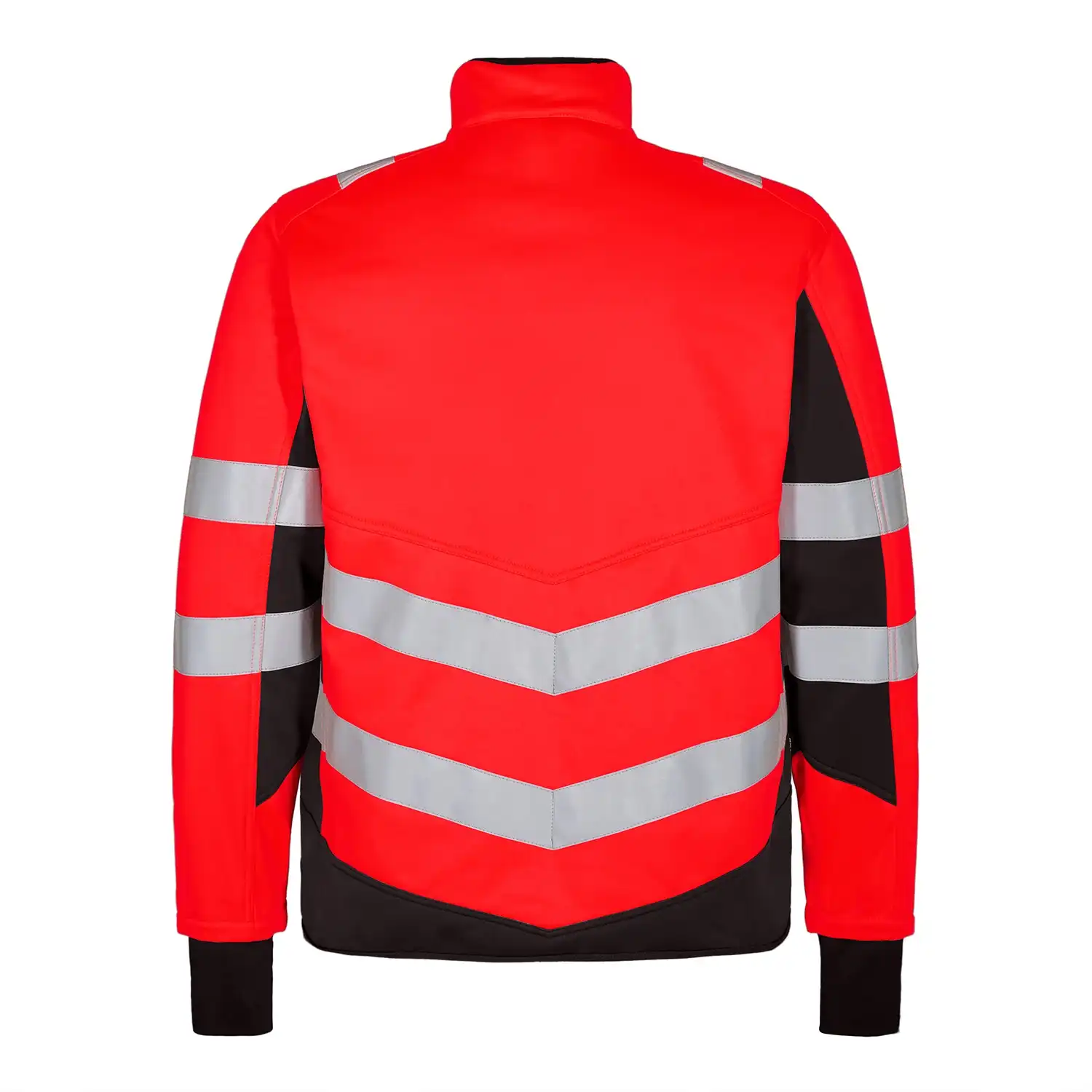Warnschutz Softshell-Jacke "1158-237" Safety Kl. 2 in rot/schwarz, 4XL - Thumbnail 2