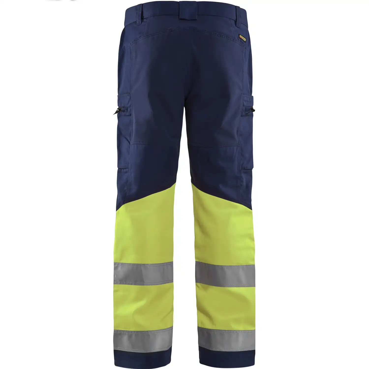 Warnschutz-Stretch-Bundhose "1551" in marine/gelb, C146 - Thumbnail 2