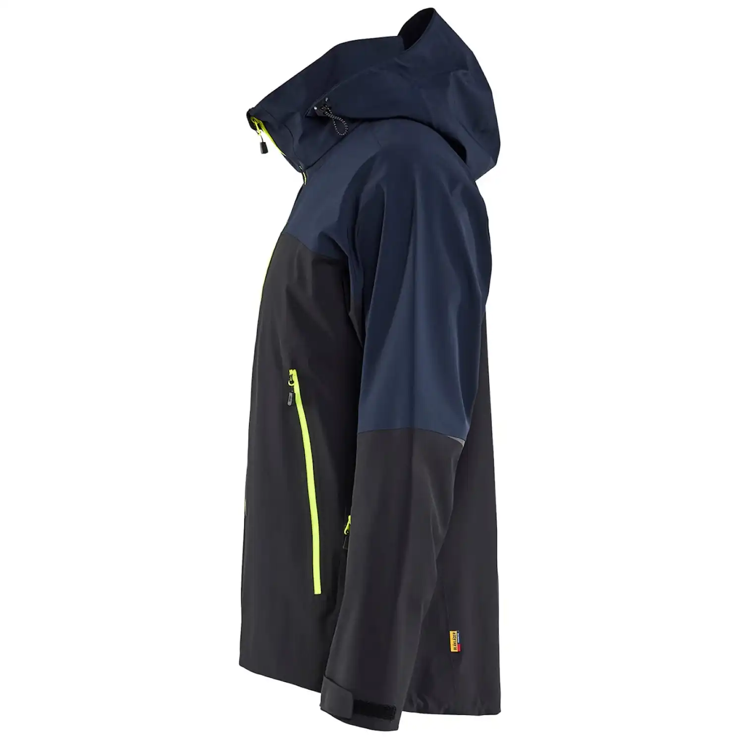 Shelljacke "STRIKER" in dunkelmarine/gelb, L - Thumbnail 2