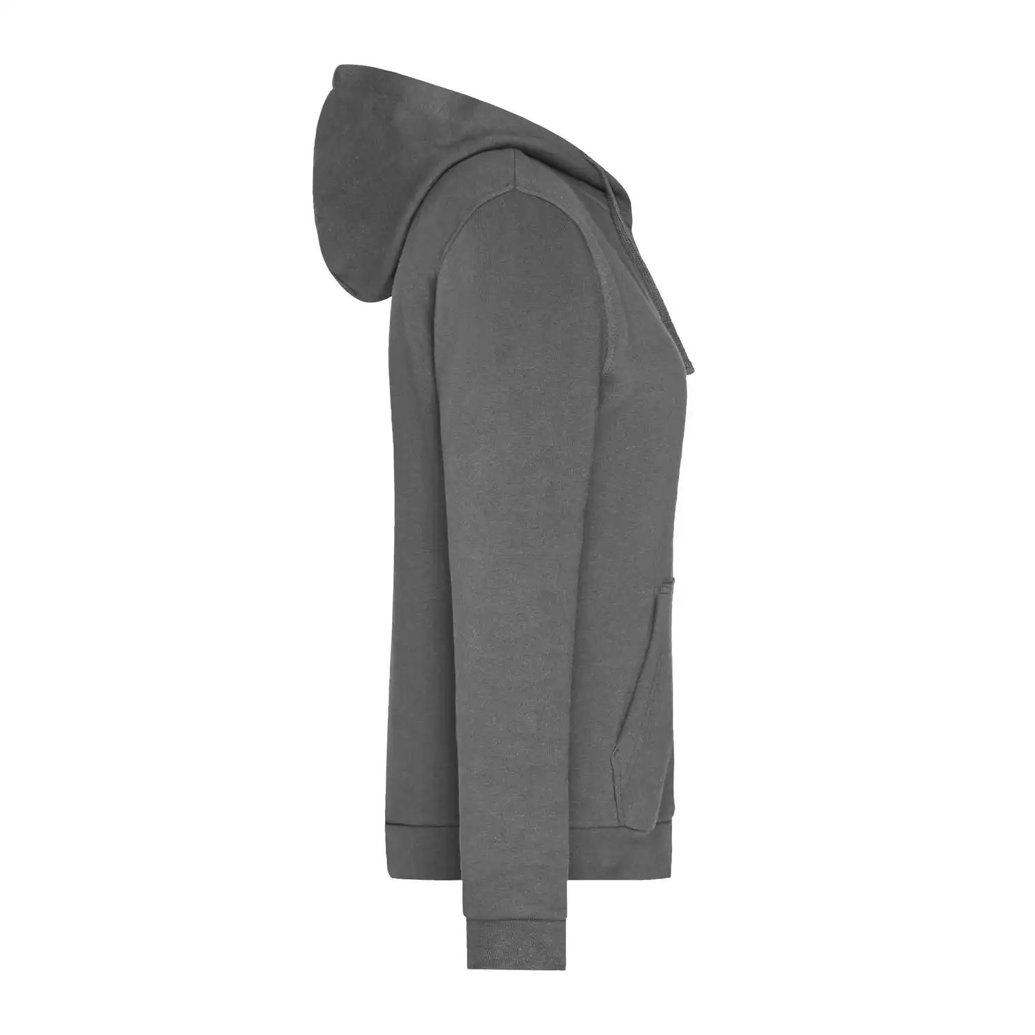 Ladies' Promo Zip Hoody in dark grey, S - Thumbnail 3