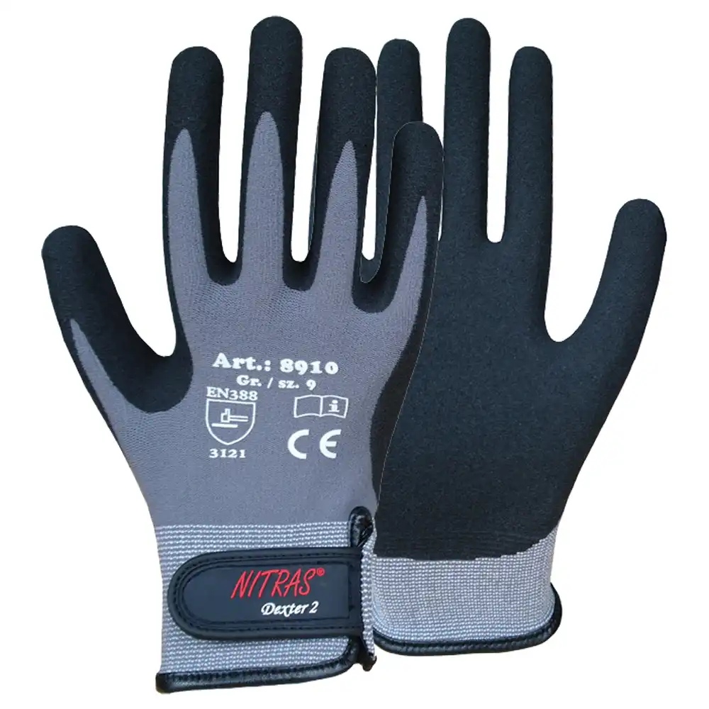 Latex Mechanikerhandschuhe "DEXTER 2" in 9 (L) - Thumbnail 1