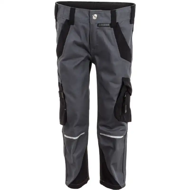 Kinder Stretch-Bundhose "Norit" in schiefer/schwarz, 158/164 - Thumbnail 1