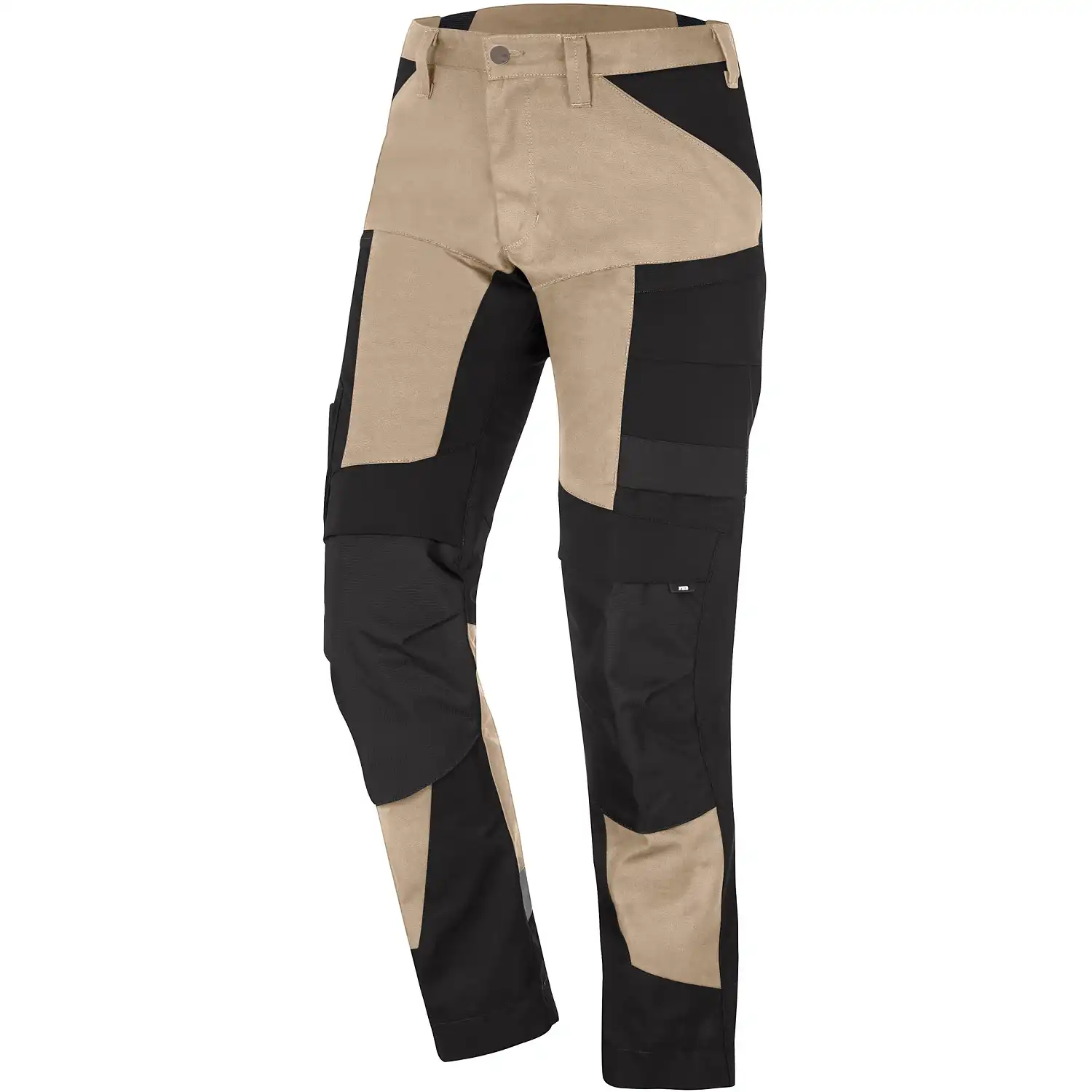 Stretch Bundhose Canvas "LEO" in beige/schwarz, 23 - Thumbnail 1