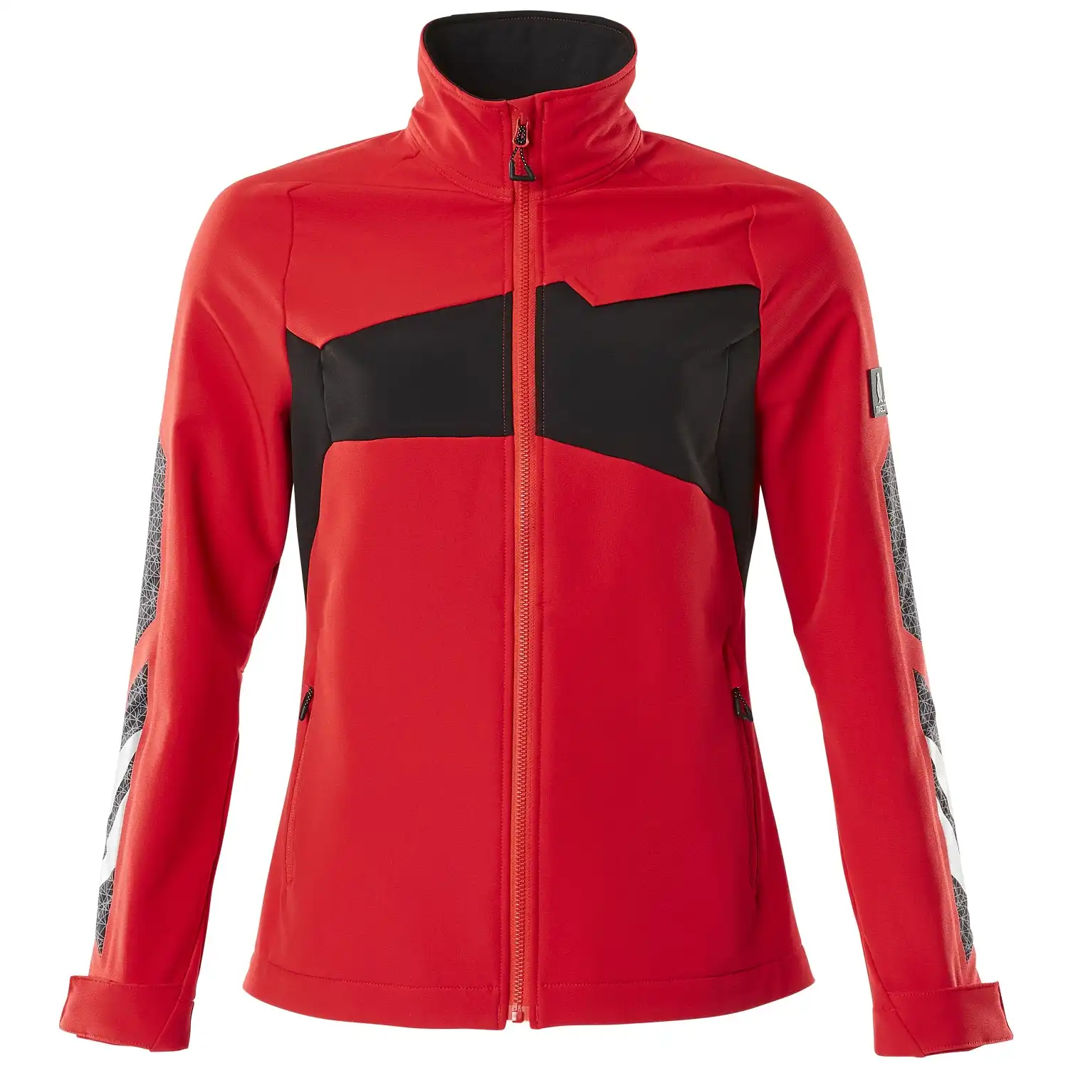 Damen Stretch-Bundjacke "ACCELERATE" in verkehrsrot/schwarz, XS - Bild 1