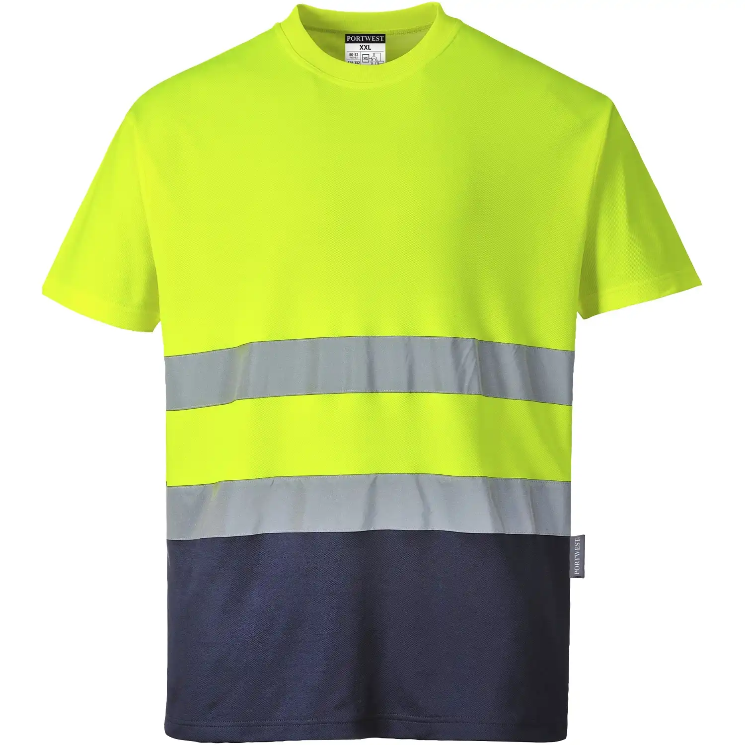 Warnschutz T-Shirt "S173" Komfort in gelb/marine, XL - Bild 1