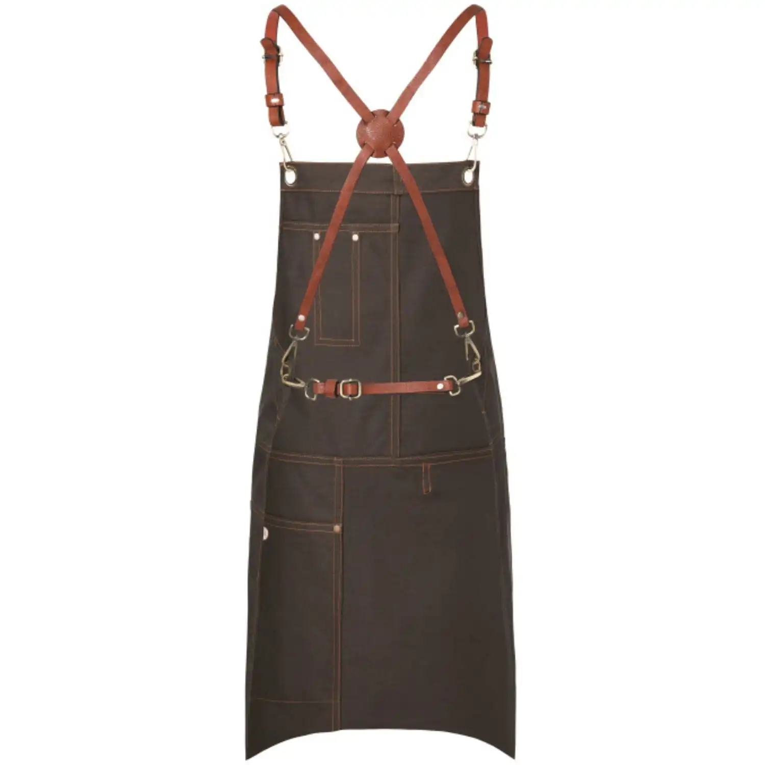 Latzschürze Urban "LS25" in chocolate - Thumbnail 2