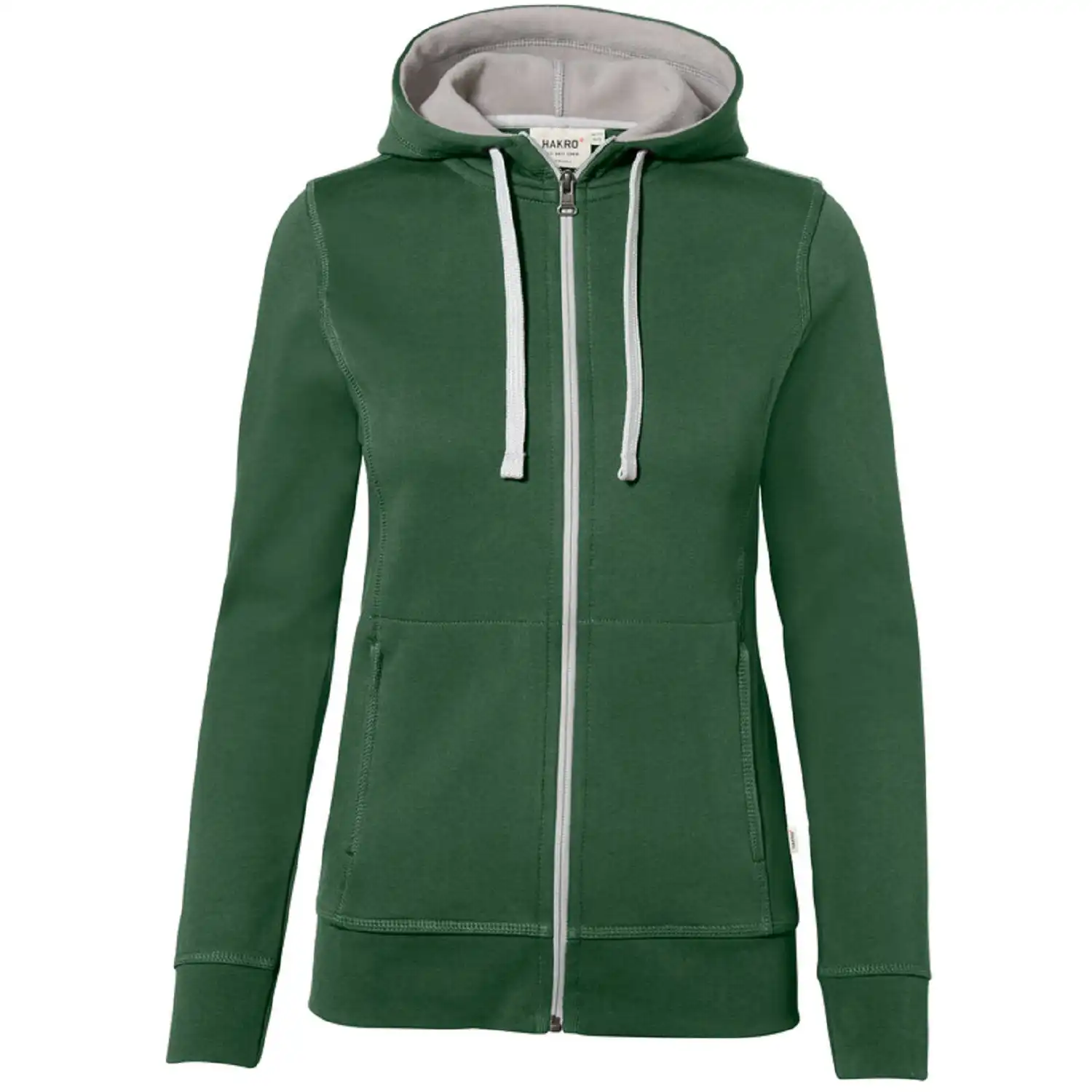 Damen-Kapuzen-Jacke Bonded 255 in tanne/silber, XXL - Bild 1