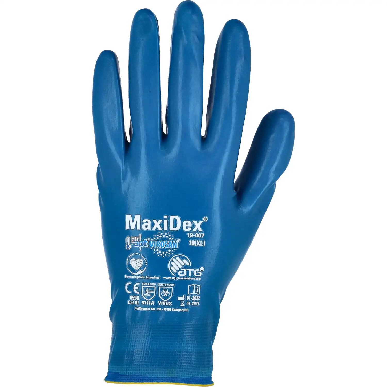 Nitril Hybrid Handschuhe MaxiDex® 19-007 in 9 (L) - Thumbnail 2