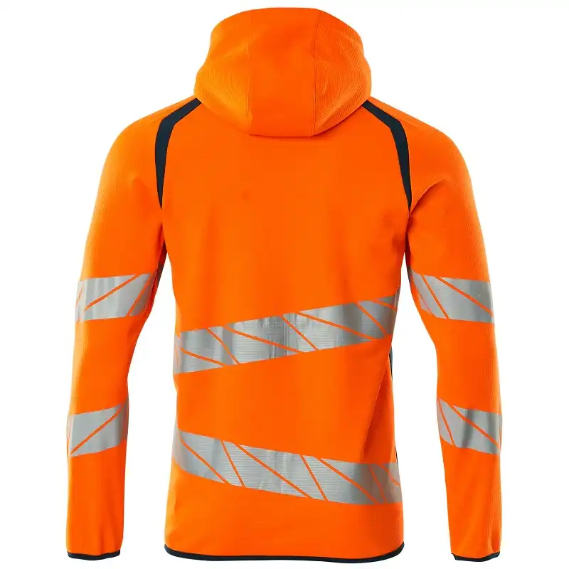 Warnschutz Kapuzensweatshirt "ACCELERATE SAFE" in orange/dunkelpetroleum, 3XL - Thumbnail 2
