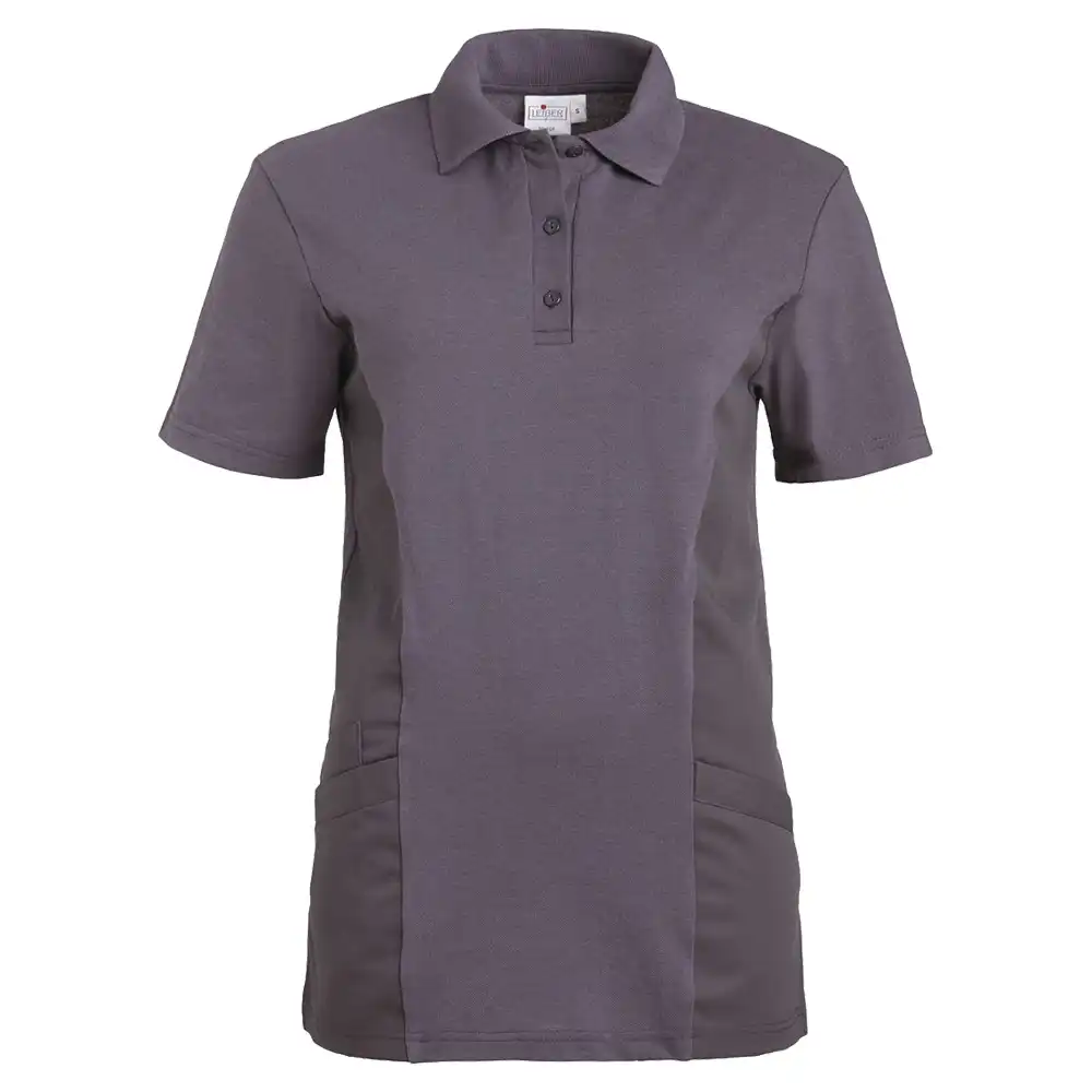 Damen-Poloshirt Halbarm "08/2546" in grau, L - Bild 1