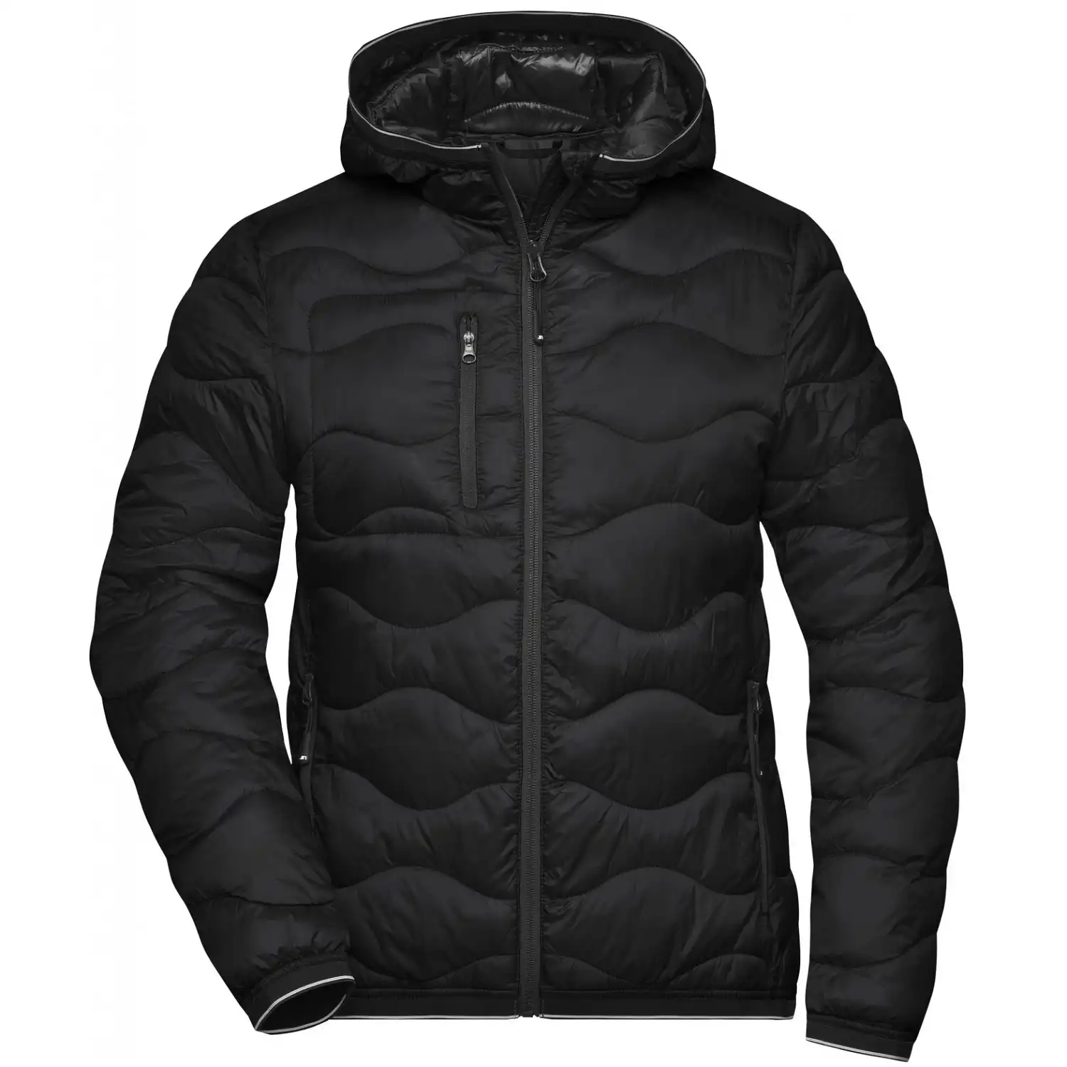 Damen Steppjacke "JN1155"-Daiber in black/black, L - Thumbnail 1