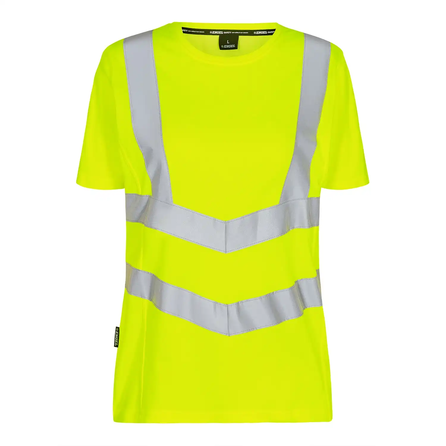 Damen Warnschutz T-Shirt "9542-182" Safety Kl. 2 in gelb, M - Thumbnail 1