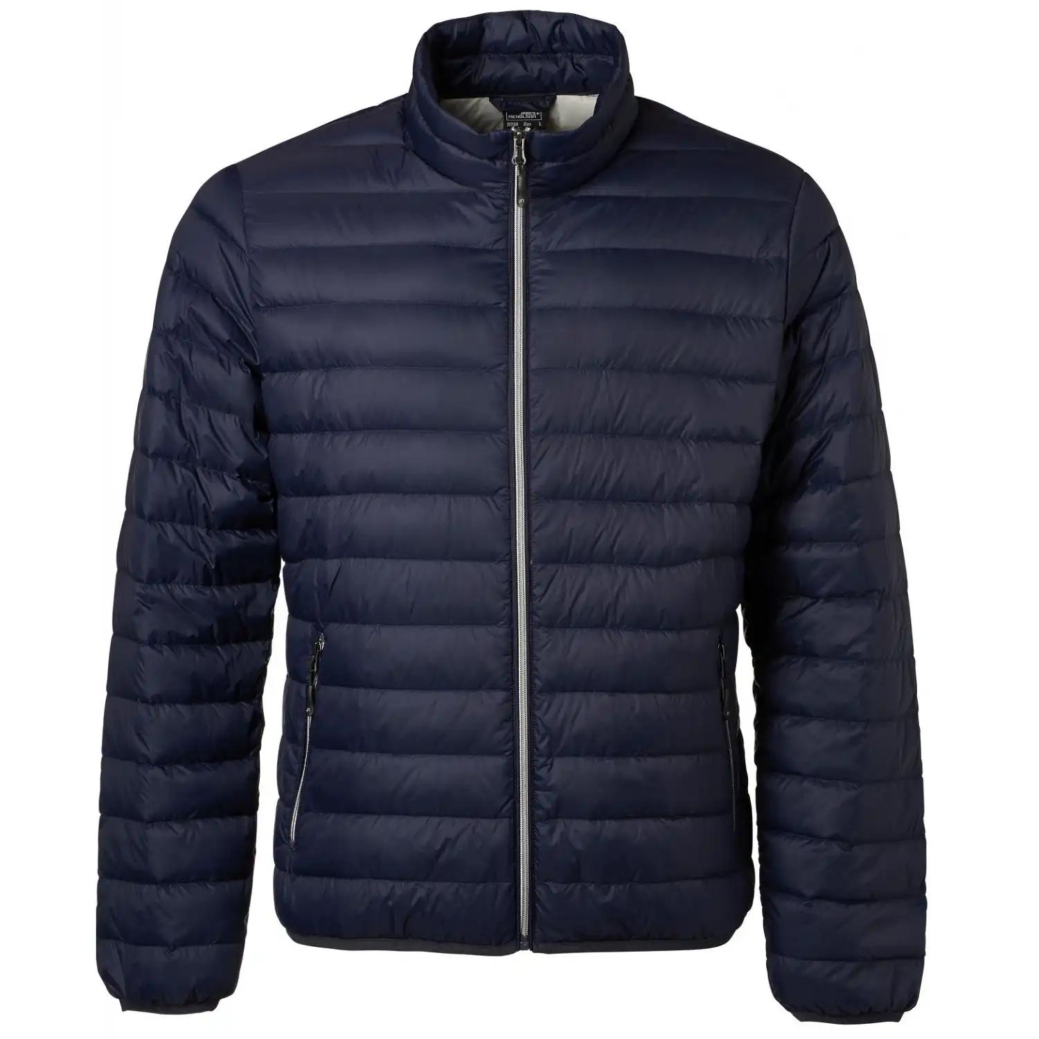 Daunenjacke "JN1140" in navy/silver, L - Thumbnail 1