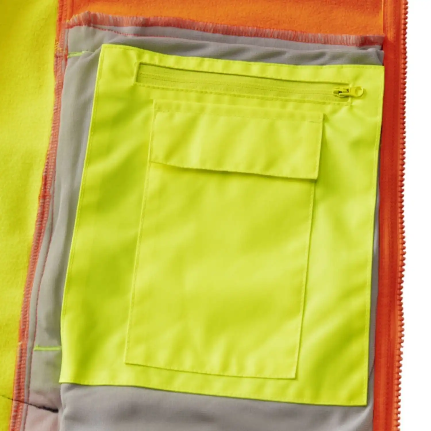 Warnschutz Softshelljacke "HOUSTON" in gelb/orange, XXL - Thumbnail 4