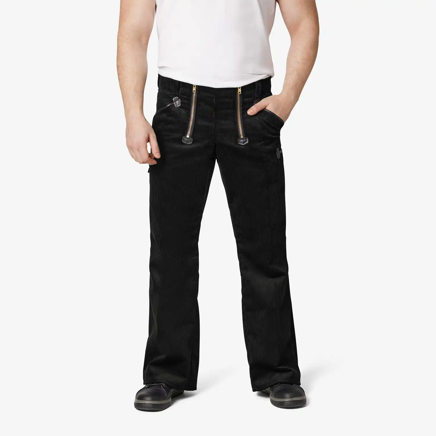 Zunfthose mit Schlag Genuacord "FALK" in schwarz, 52 - Thumbnail 2