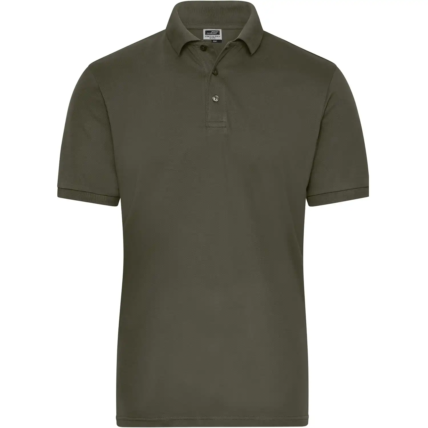 Bio Stretch Polo-Shirt "JN1806" UV-Schutz in olive, 3XL - Bild 1