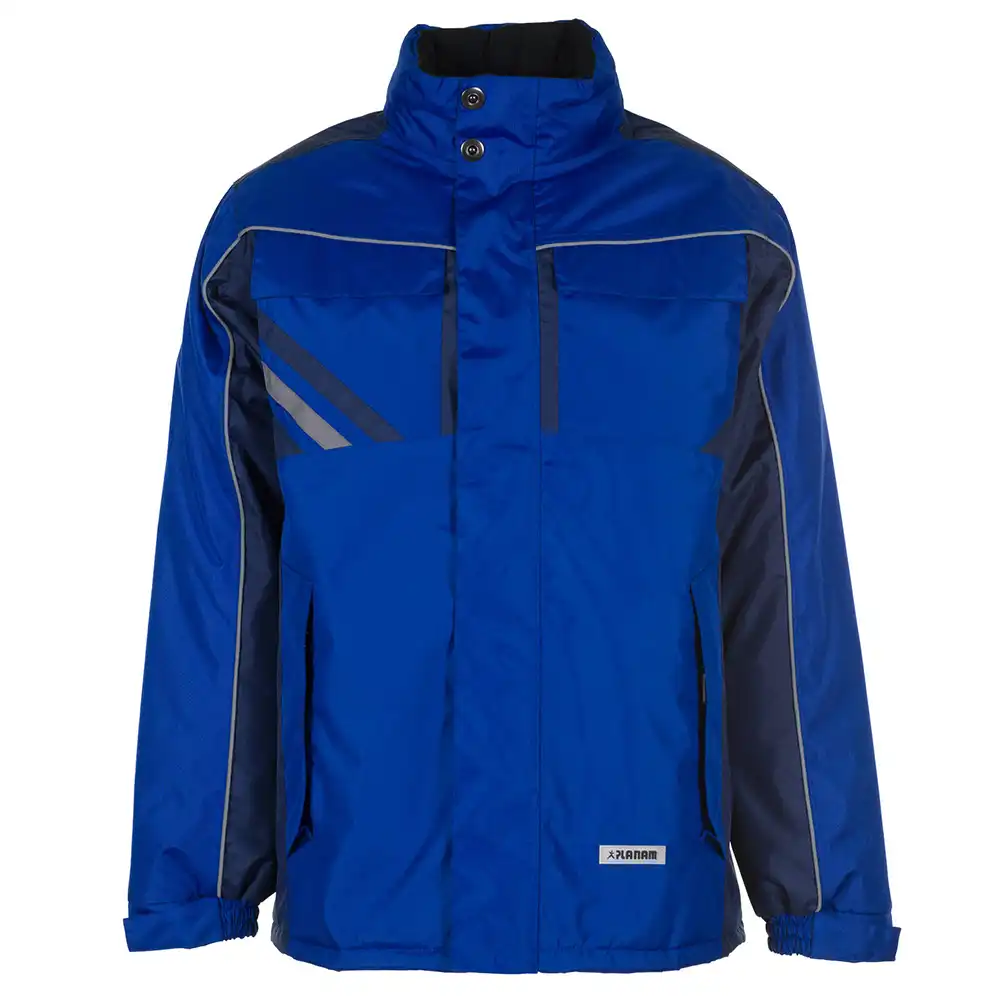 Winterjacke "HIGHLINE" in kornblau/marine/zink, XL - Thumbnail 1