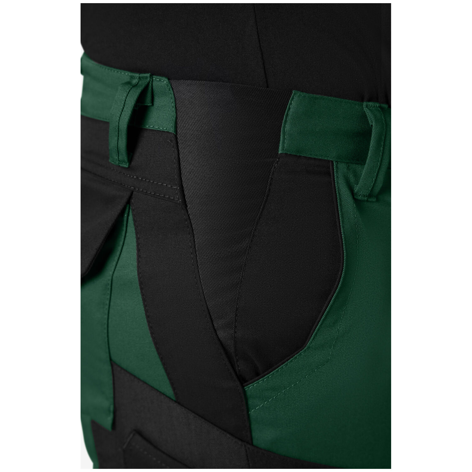 Damen Arbeitshose "ANNETTE" in grün/schwarz, 48 - Thumbnail 6