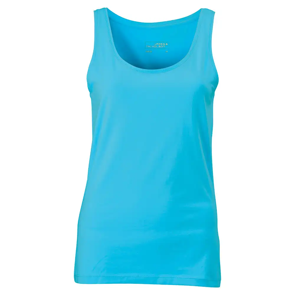 Damen Elastic Tank-Top "JN970" in turquoise, L - Bild 1