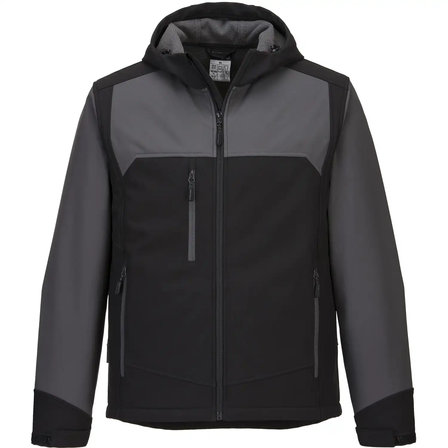 Softshelljacke "KX362" KX3 in schwarz/grau, L - Thumbnail 1