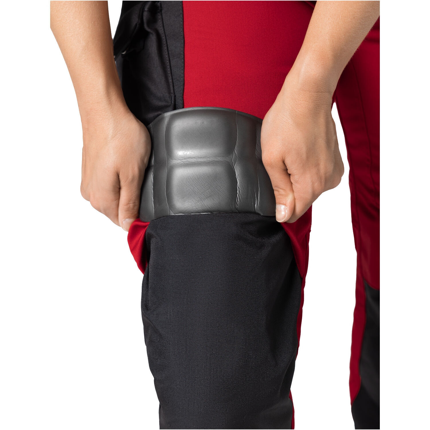 Damen Arbeitshose "ANNETTE" in rot/schwarz, 44 - Thumbnail 8