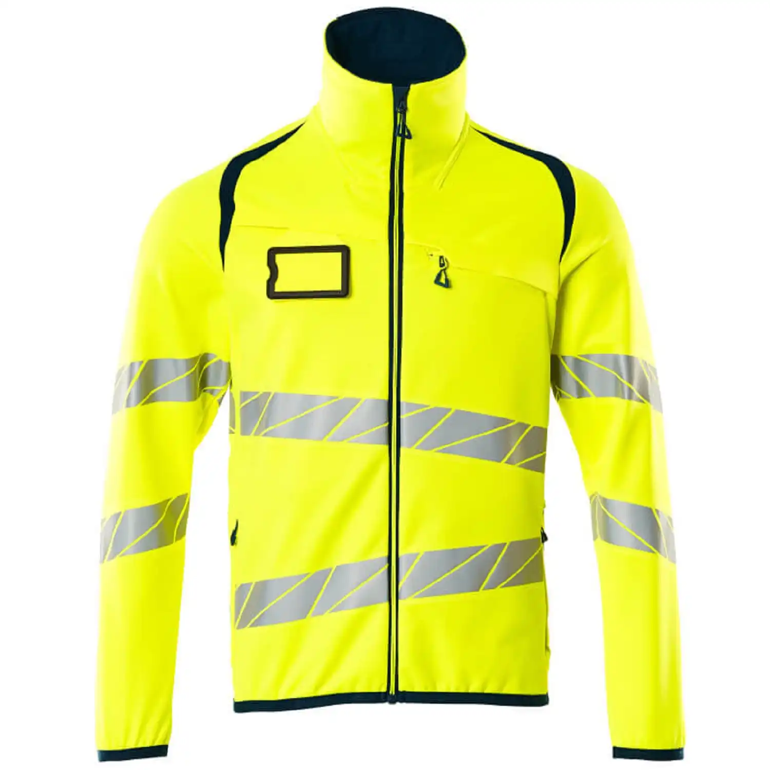 Warnschutz Fleecejacke "ACCELERATE SAFE" in gelb/schwarzblau, XXL - Thumbnail 1
