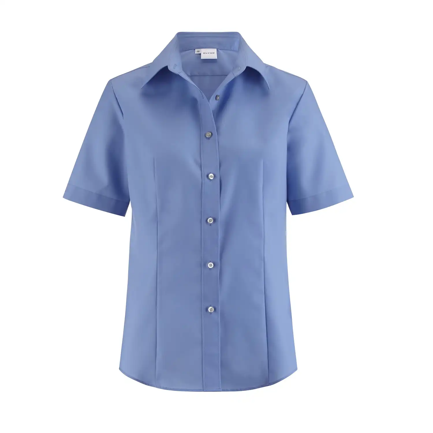 Bluse "TENDENZ Modell 12" halbarm blau in 44 - Thumbnail 1