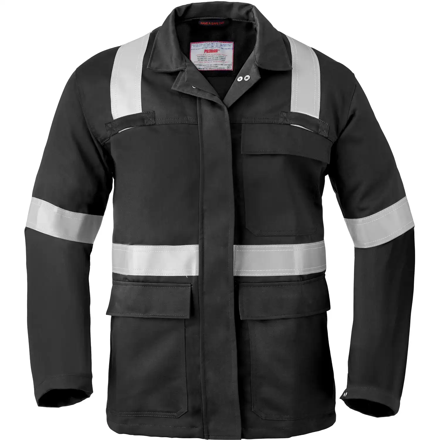 Multinorm Langjacke "3256" 5safety in schwarz, 48 - Bild 1