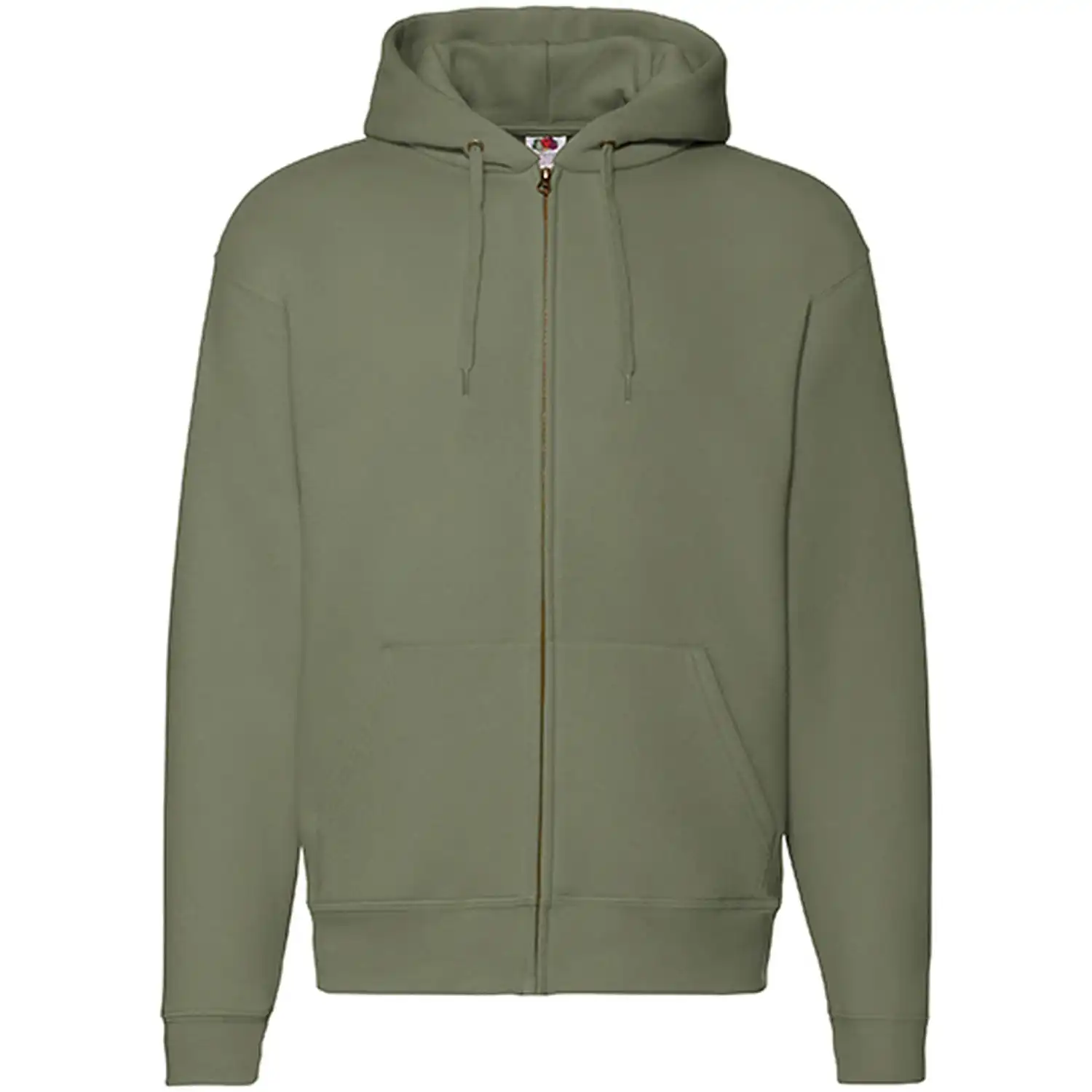 Kapuzen-Sweatjacke PREMIUM "F401" in classic olive, L - Bild 1