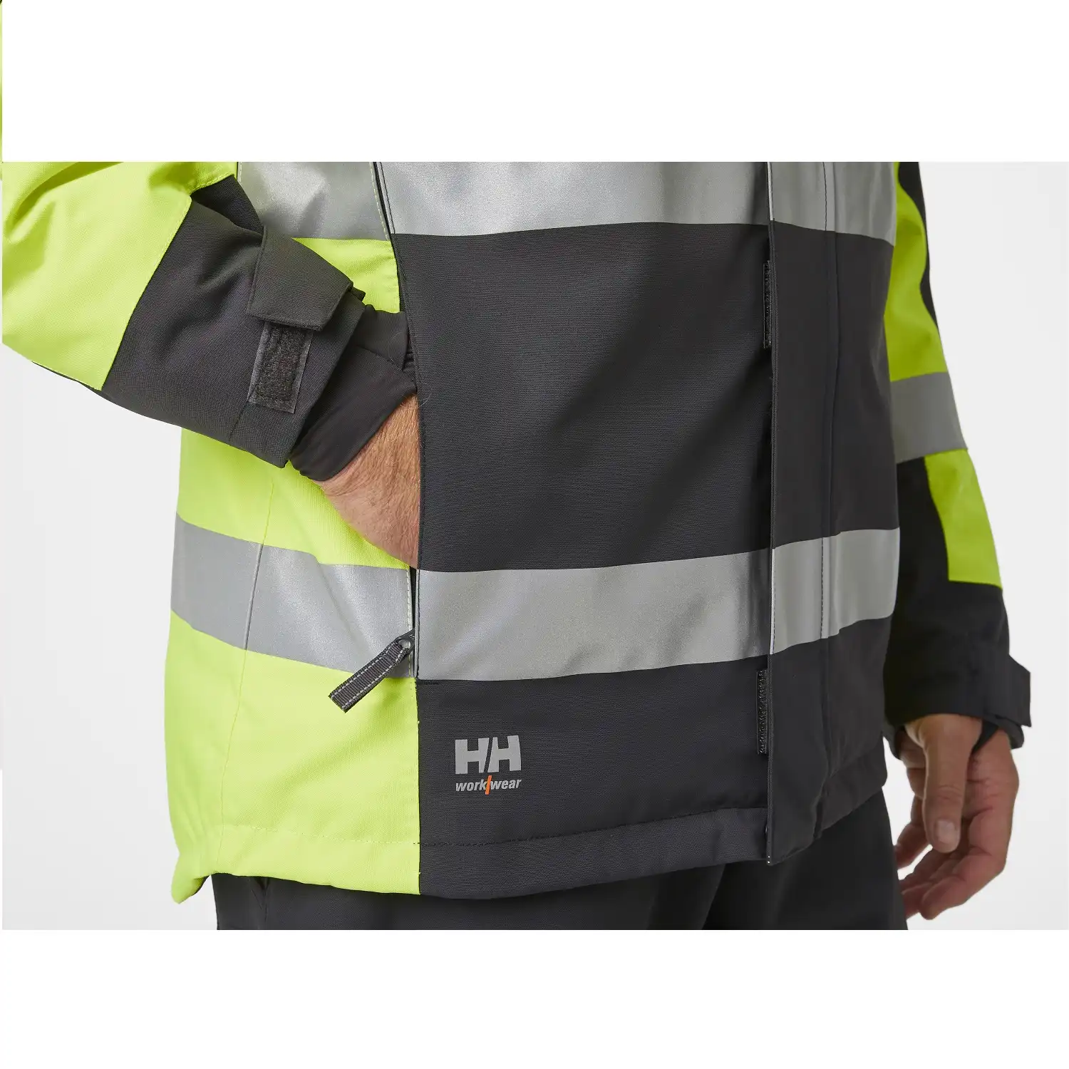 Warnschutz Winterjacke "ALNA 2.0" in gelb/schwarz, 3XL - Thumbnail 4
