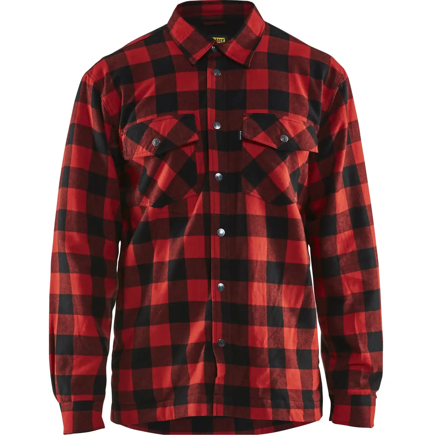 Gefüttertes Flanellhemd "3225" in rot/schwarz, 3XL - Thumbnail 1