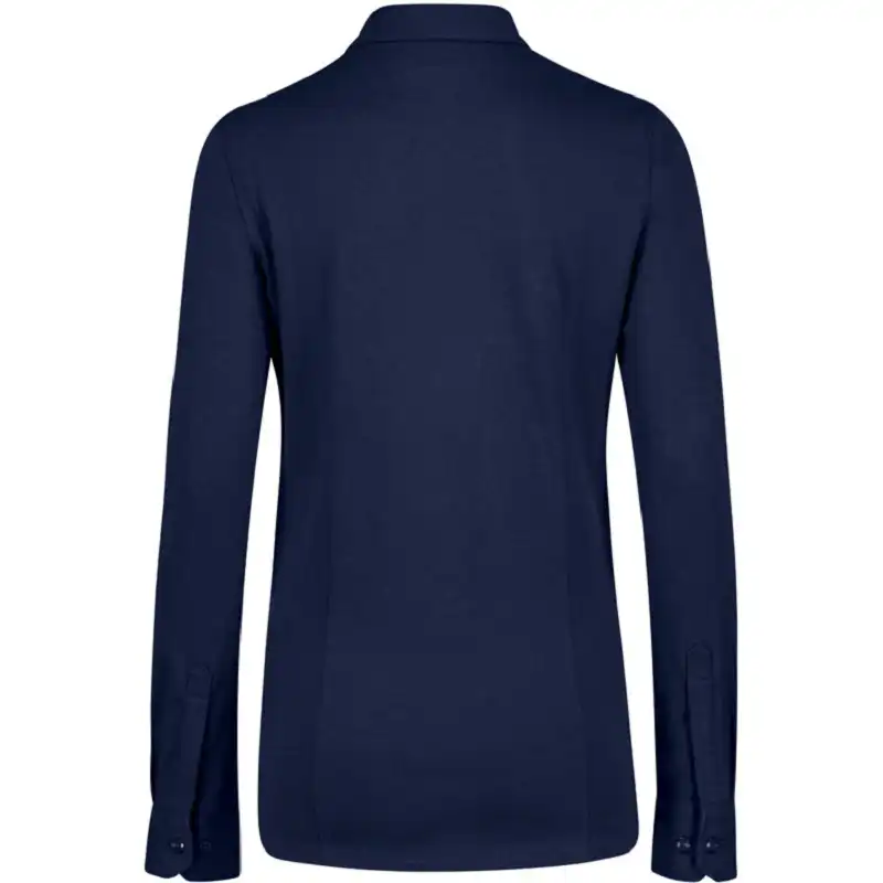 Bluse "COTTON TEC" 136 langarm in tinte, L - Thumbnail 2