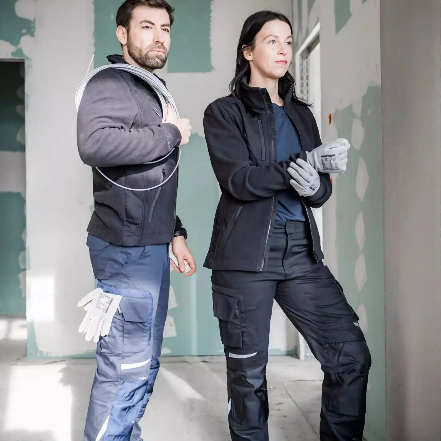 Stretch Bundhose "PRO+" in grau/schwarz, 48 - Thumbnail 6