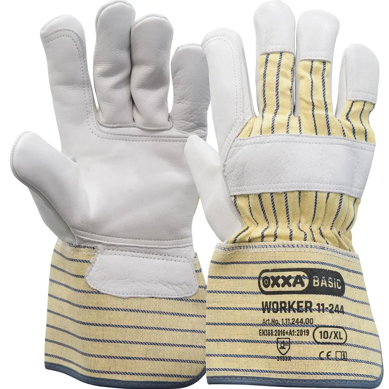 Büffelleder Handschuhe Worker 11-244 Größe 10 - Bild 1