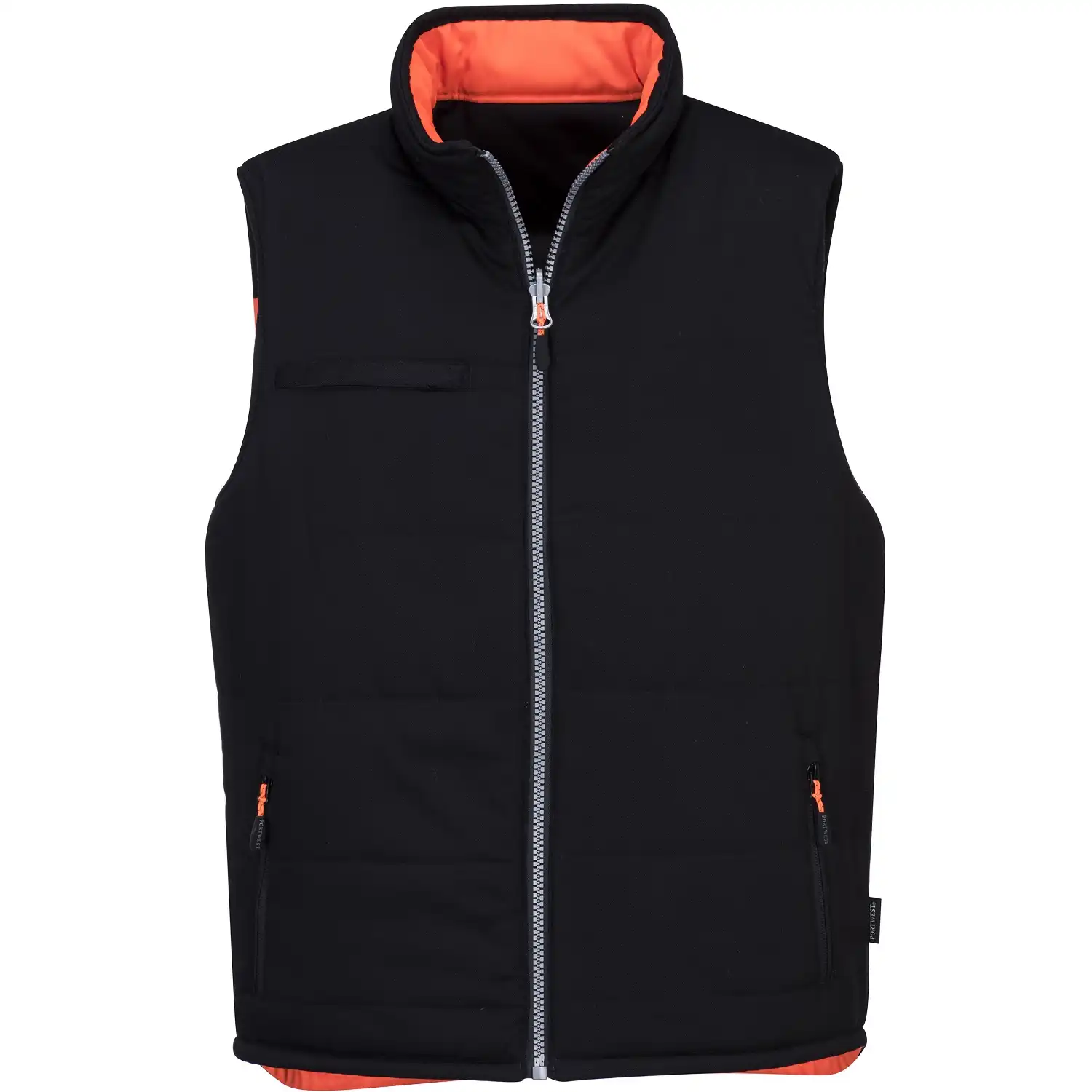 Warnschutz Winterweste "PW374" wendbar PW3 in orange/schwarz, L - Thumbnail 3