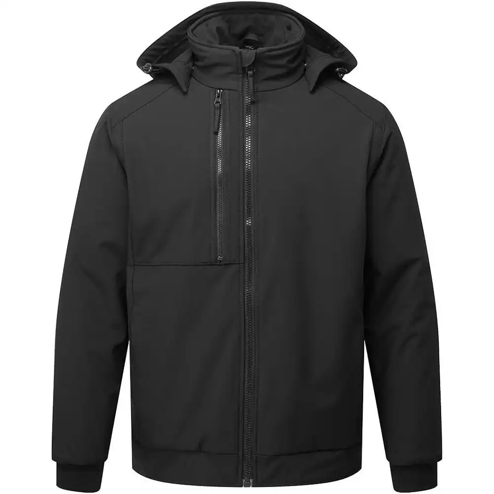 Winter Softshelljacke "CD874" WX2 Eco in schwarz, L - Thumbnail 1